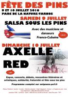SALSA FRANCO - CUBAINE ET AXELLE RED A LA FETE DES PINS 9 ET 10 JUILLET 2016 PARC DE LA NATURE - TARNOS
