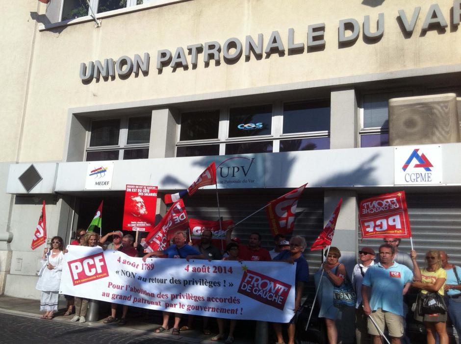 La fédération du PCF VAR s'adresse aux organisations syndicales 
